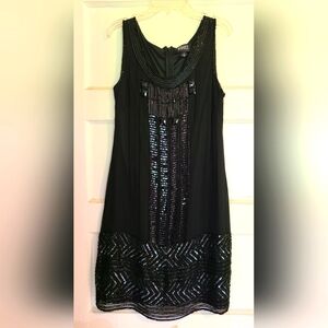 Gorgeous beaded black dress